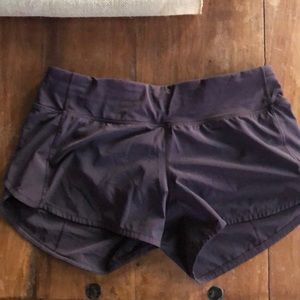 Lululemon running shorts- eggplant color.